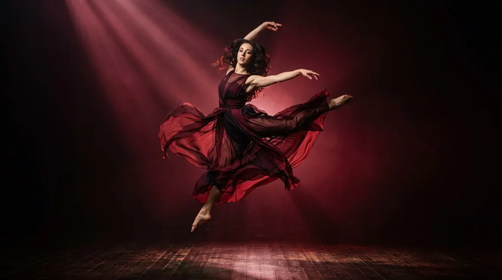 A fluid contemporary dance movement
